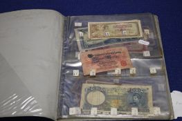 AN ALBUM OF WORLD BANK NOTES