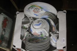 AN ORIENTAL STYLE TEA SET