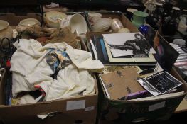 TWO TRAYS CONTAINING CHILDS TOYS, BOOKS PICTURES ETC (TRAYS NOT INCLUDED )