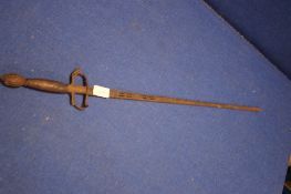 A 17TH CENTURY ENGLISH RAPIER SWORD, IN EXCAVATED CONDITION