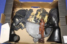 A TRAY OF COLLECTABLES (TRAY NOT INCLUDED)