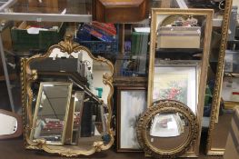 A COLLECTION OF ASSORTED MIRRORS