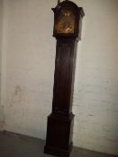AN OAK GRANDMOTHER CLOCK