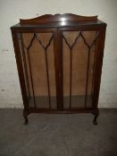 AN OAK CHINA CABINET