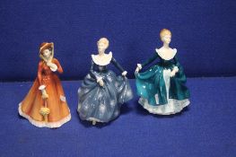 THREE ROYAL DOULTON LADIES TO INCLUDE 