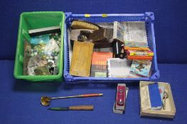A QUANTITY OF COLLECTABLES TO INCLUDE OLD FILMS, COINS, MARBLES ETC