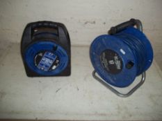 TWO 3KW REEL EXTENSION LEADS
