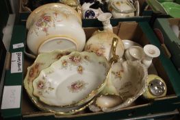 ONE TRAY TO INCLUDE A COLLECTION OF CARLTON WARE (TRAY NOT INCLUDED)