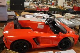 A CHILDS REMOTE CONTROL RASTAR LAMBORGHINI CAR A/F