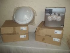 FIVE BOXED NEW LIGHT FITTINGS