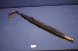 ANTIQUE SILVER MOUNTED BRIGG OF LONDON UMBERELLA