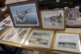 A COLLECTION OF 6 FRAMED PRINTS