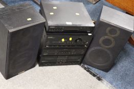 A PIONEER STEREO SYSTEM AND SPEAKERS