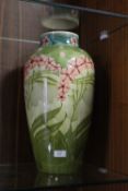 A LARGE MINTONS FLORAL VASE