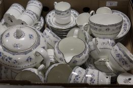 A TRAY OF WEDGWOOD 'GARDENIA' TEA WARE A/F