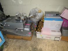 A LARGE QUANTITY OF ASSORTED LIGHTING AND ELECTRICALS
