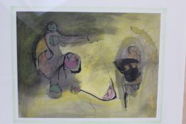 CYRIL WILSON (1911-2003). Abstract composition, signed lower right and dated '69, mixed media on