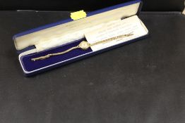 A HALLMARKED 9CT GOLD ROTARY WRIST WATCH