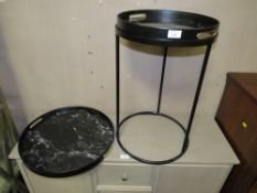 A MODERN TWO TIER OCCASIONAL TABLE