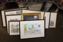 A COLLECTION OF ASSORTED PRINTS