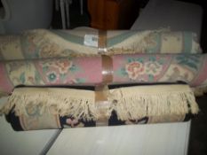 THREE ORIENTAL STYLE RUGS