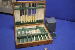 A BOXED CANTEEN OF CUTLERY