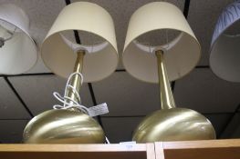 A PAIR OF MODERN TABLE LAMPS
