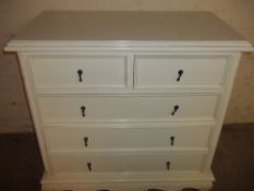 A MODERN FRENCH STYLE 2 OVER THREE CHEST OF DRAWERS