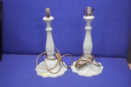 A PAIR OF TABLE LAMPS