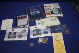 A COLLECTION OF ASSORTED COINS TO INCLUDE DIAMOND JUBILEE, MONARCHS ETC