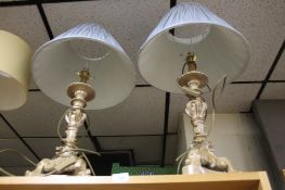 TWO MODERN TABLE LAMPS