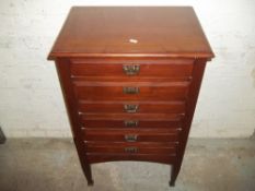 A SHEET MUSIC STORAGE CHEST
