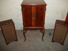 A RETRO DYNATRON STEREO AND CABINET