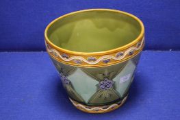 A MINTON PAINTED JARDINIERE H APPROX 23 CM