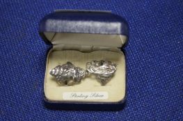 TWO SILVER ART NOUVEAU STYLE RINGS