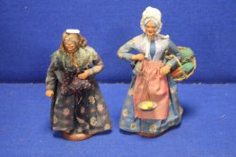 TWO RESIN CONTINENTAL STYLE FIGURES