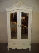 A 2 DOOR FRENCH STYLE WARDROBE