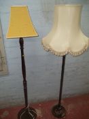 TWO FLOOR STANDING STANDARD LAMPS