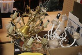 THREE HANGING CEILING LIGHTS