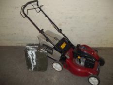 A TORO PETROL MOWER AND PETROL CAN