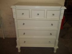 A MODERN FRENCH STYLE LARGE CHEST OF DRAWERS
