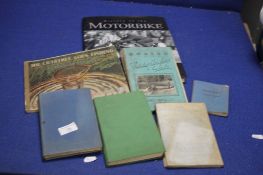 A COLLECTION OF SPORT RELATING BOOKS TO INCLUDE FISHING AND MOTOR RACING ETC