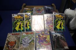A TRAY OF ASSORTED COMICS, to include Dick Tracy, Way of the Rat, Fallen Angel, Megalith etc (TRAY