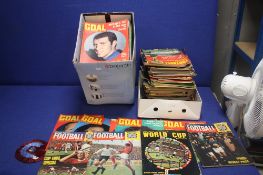A COLLECTION OF FOOTBALL RELATED MAGAZINES, to include Charies Buchanan football monthly, goal etc
