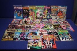 A COLLECTION OF COMICS, to include Wolverine, Firestar, Magik, Nightcrawler, X-men and The