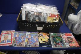 A BOX OF MISCELLANEOUS COMICS, to include Matador, Fused, Captain Canuck,Metal Men, Munchkin etc