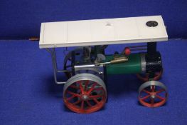 AN UNBOXED MAMOD TRACTION ENGINE