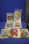 A COLLECTION OF COMICS, to include The Hulk, Marvel Super Adventure etc