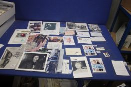 A COLLECTION OF ASSORTED AUTOGRAPHS, to include Nicola Pagett, Martene Grimson etc