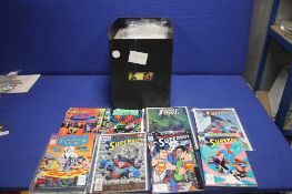 A COLLECTION OF DC COMICS, to include Superman, Forgotton Realms, Swamp Thing, The Hacker Files,